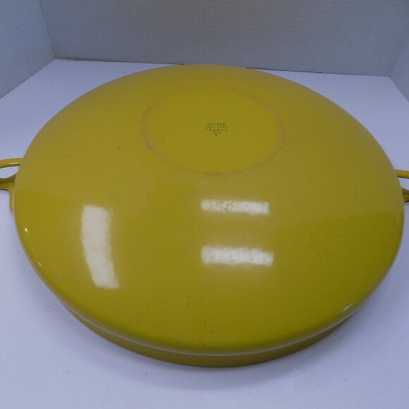 VTG Dansk IHQ Paella Pan 15" Enameled Steel Kobenstyle Jens Quistgaard MCM Franc - Picture 10 of 12